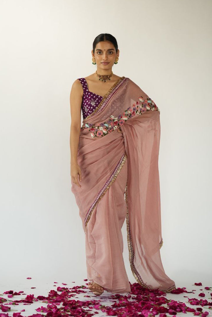 Pantone Thread Saree