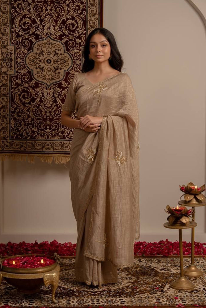 Coconut Tissue Silk Saree
