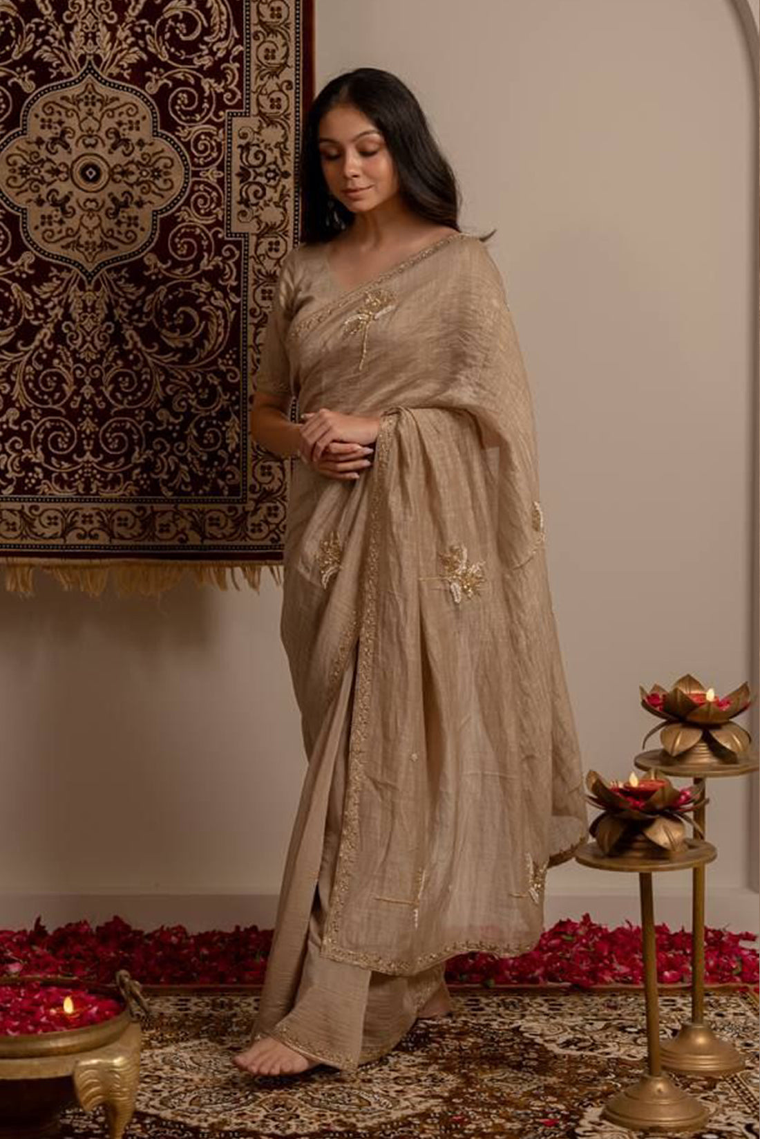 Coconut Tissue Silk Saree