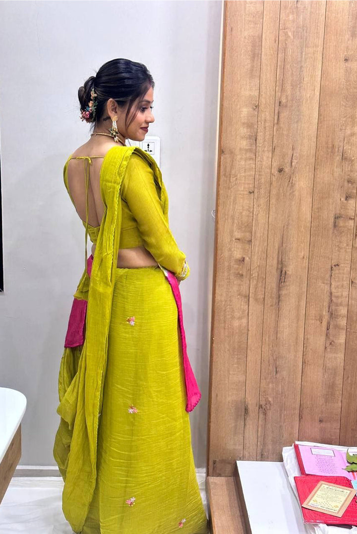 Double Shaded Thread Saree