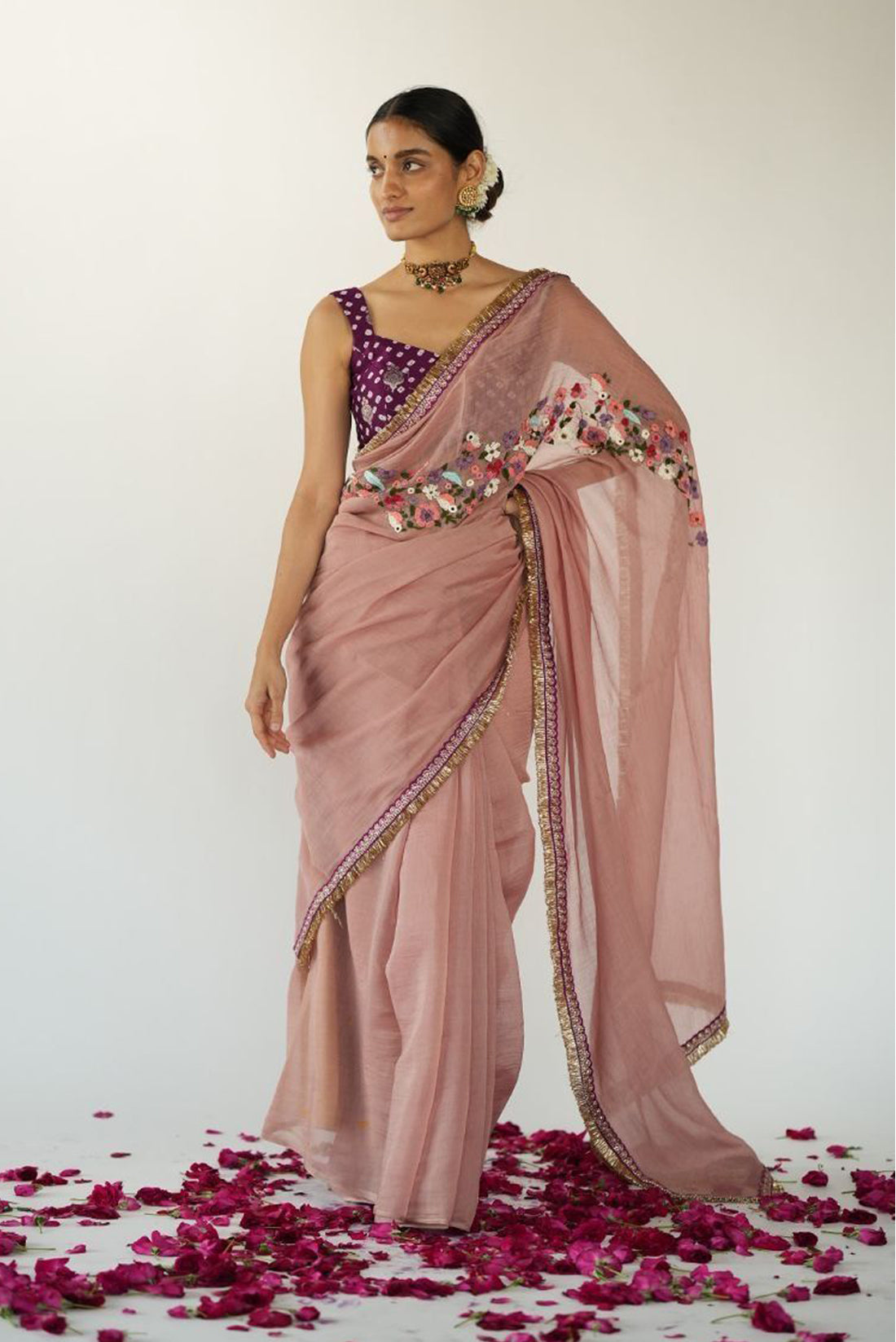 Pantone Thread Saree