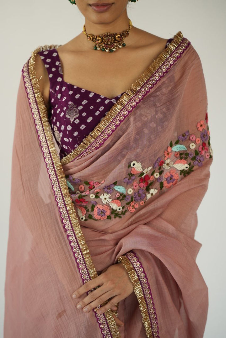 Pantone Thread Saree