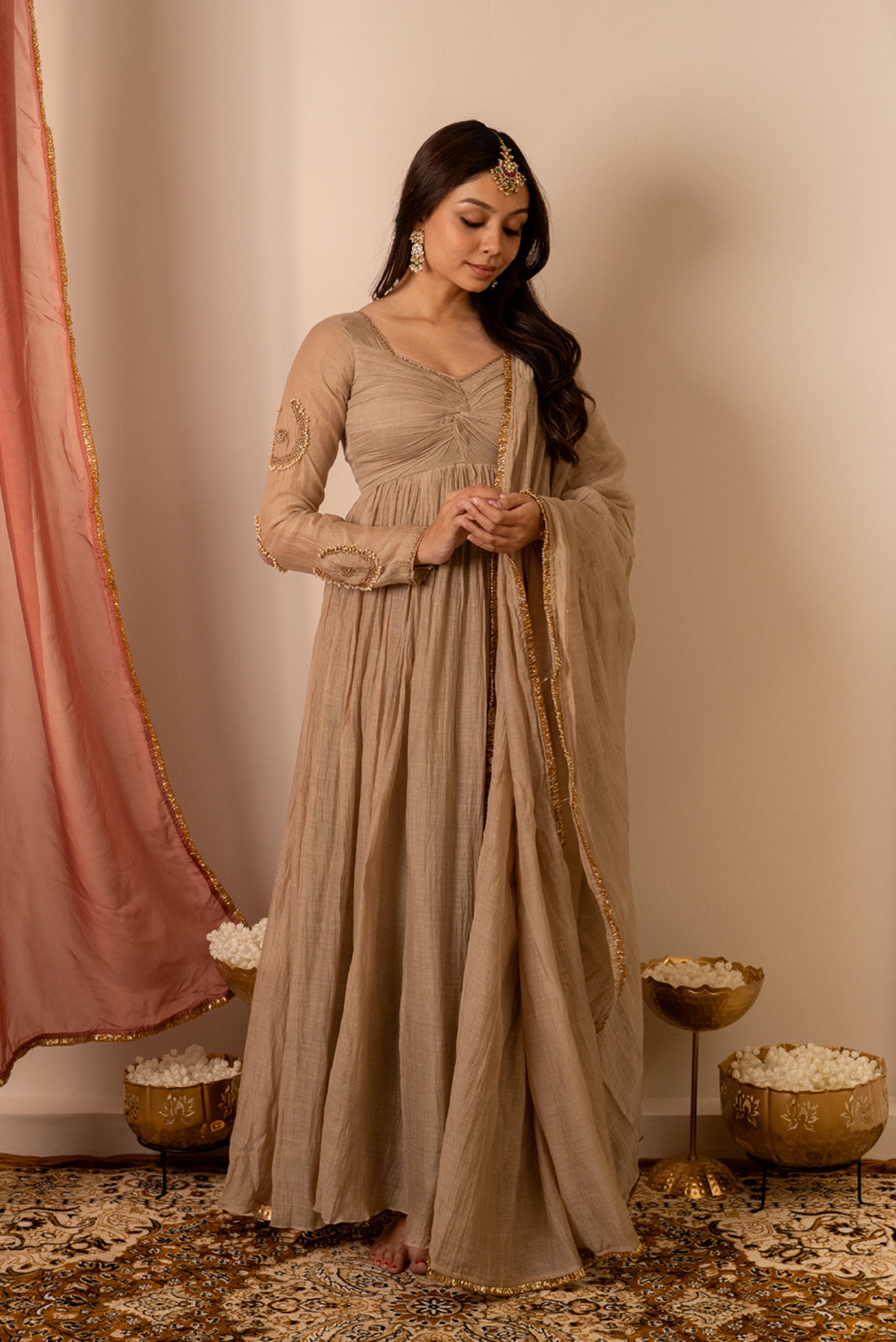 Chalak Beige Gown
