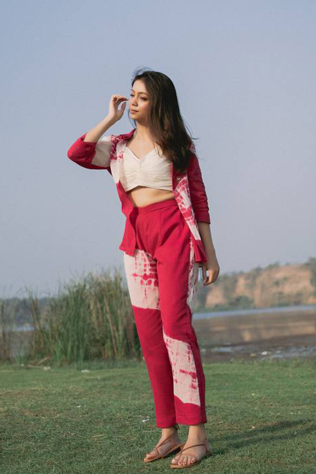 Rani Pink Shibori Co-ord Set