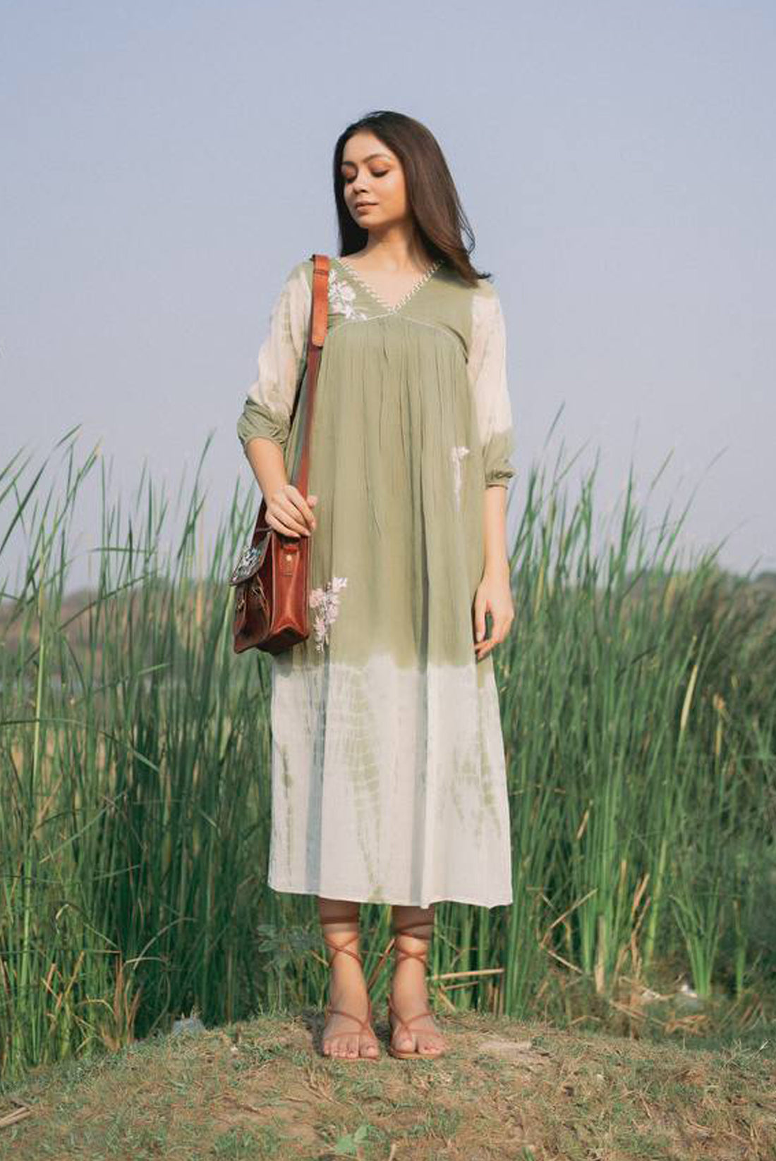 Mint Shibori Dress