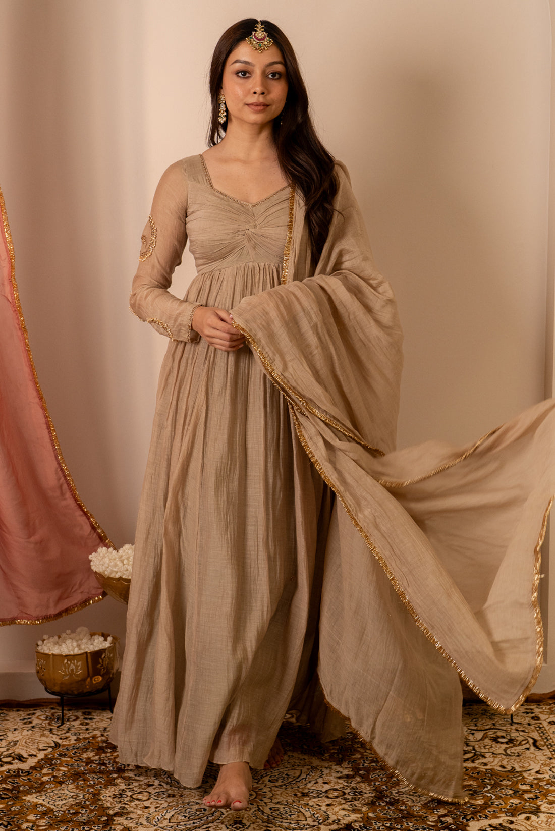 Chalak Beige Gown
