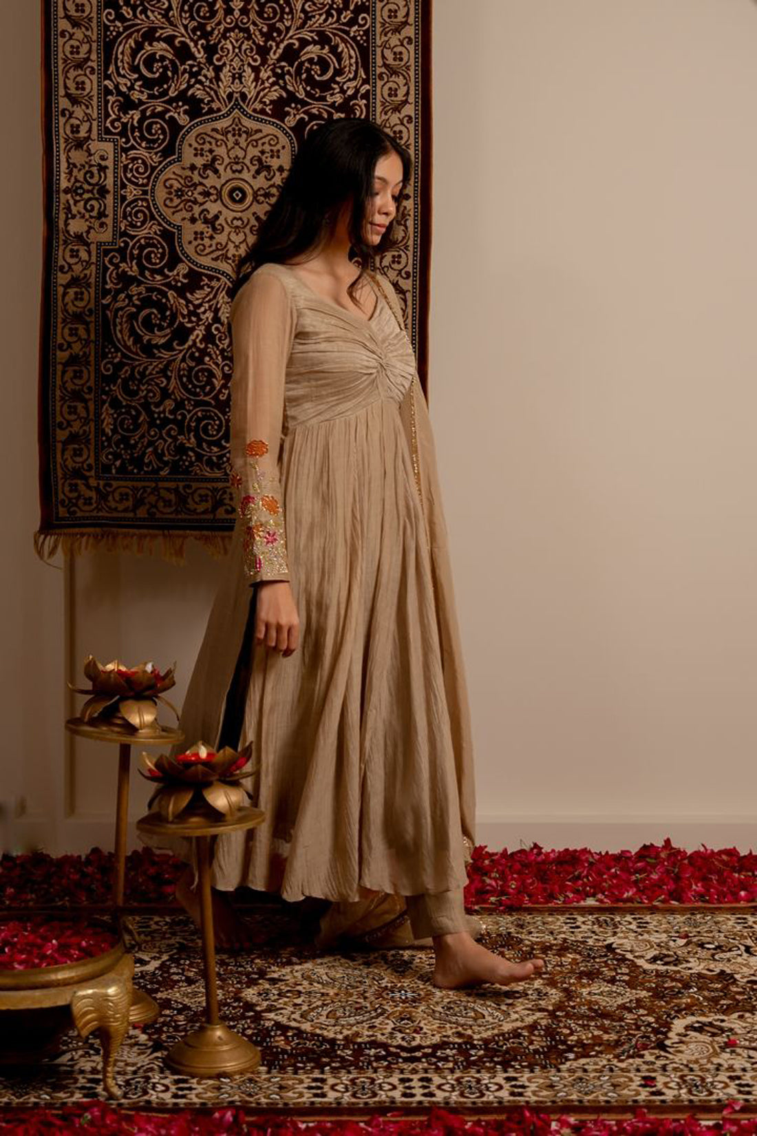 Chalk Beige Kurta Set