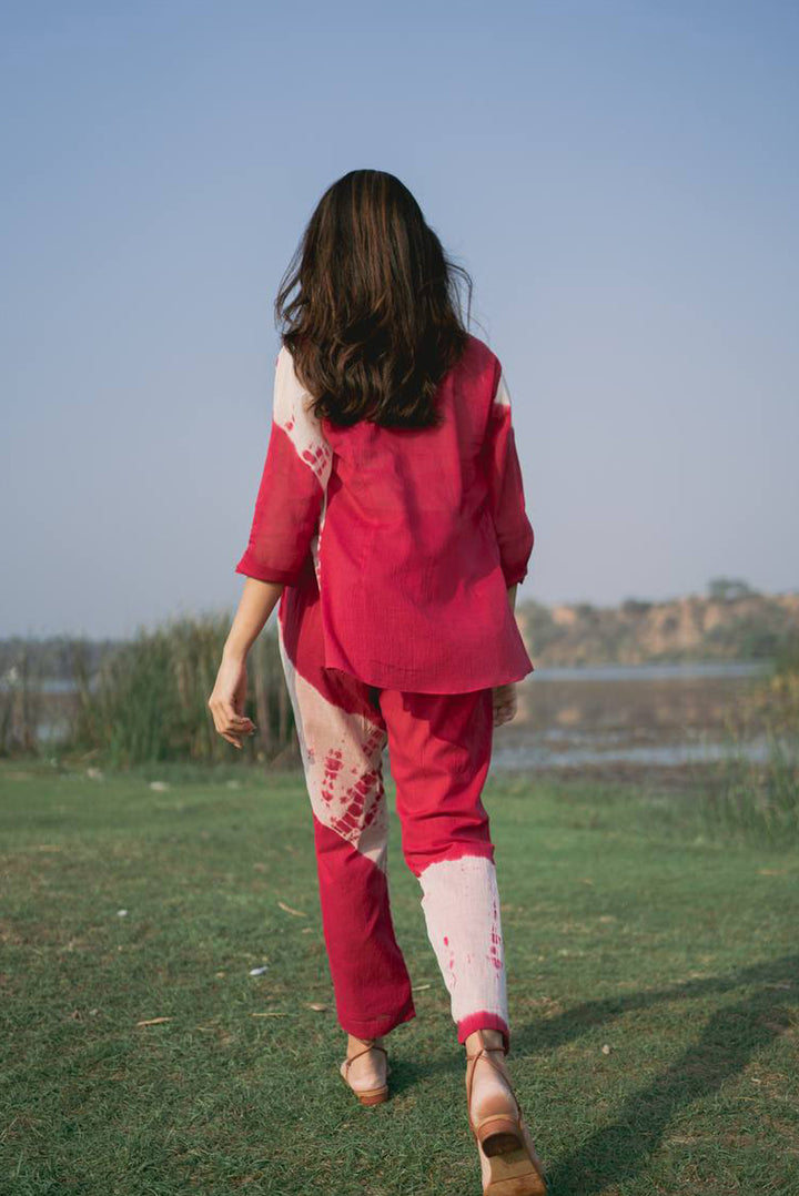 Rani Pink Shibori Co-ord Set