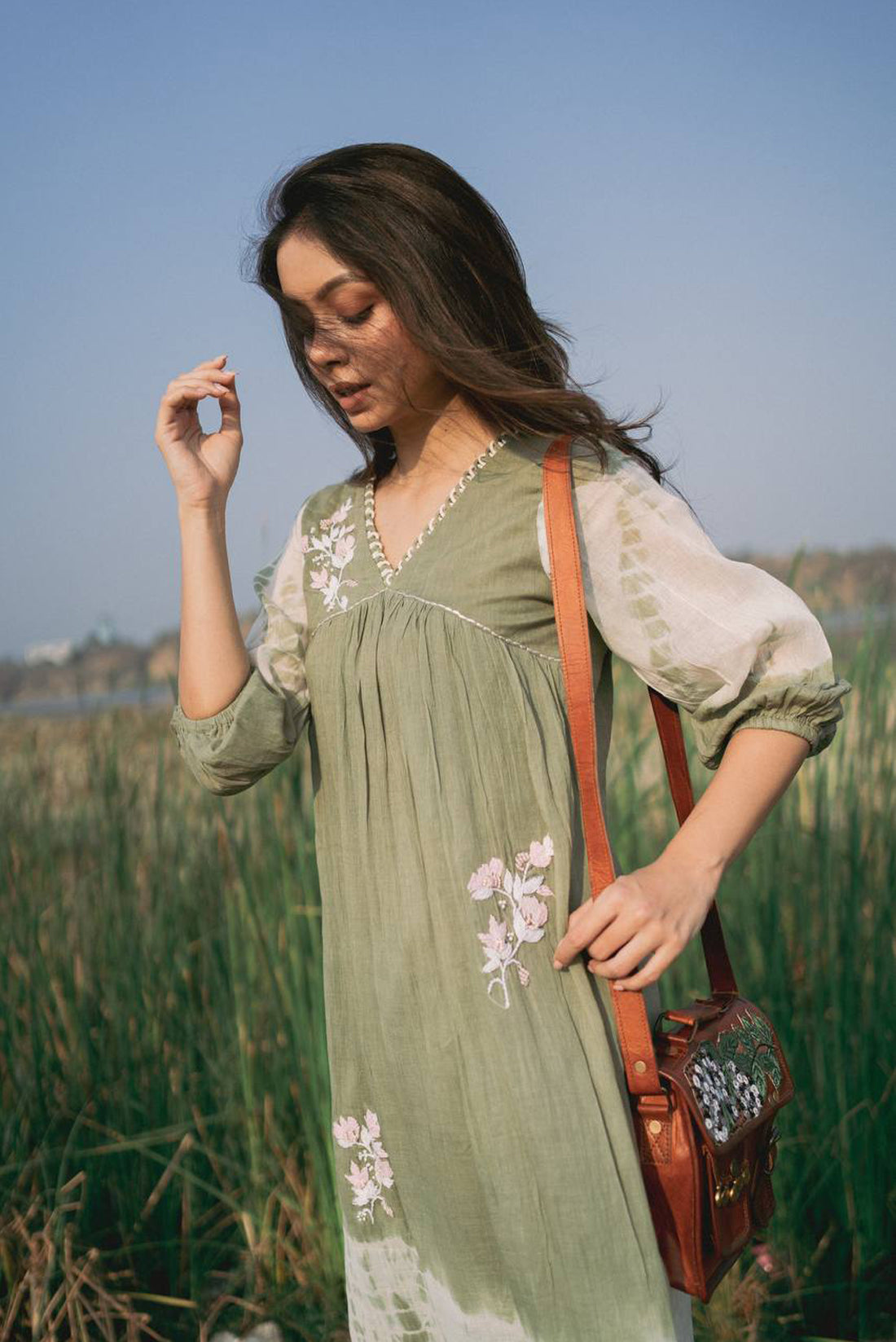 Mint Shibori Dress