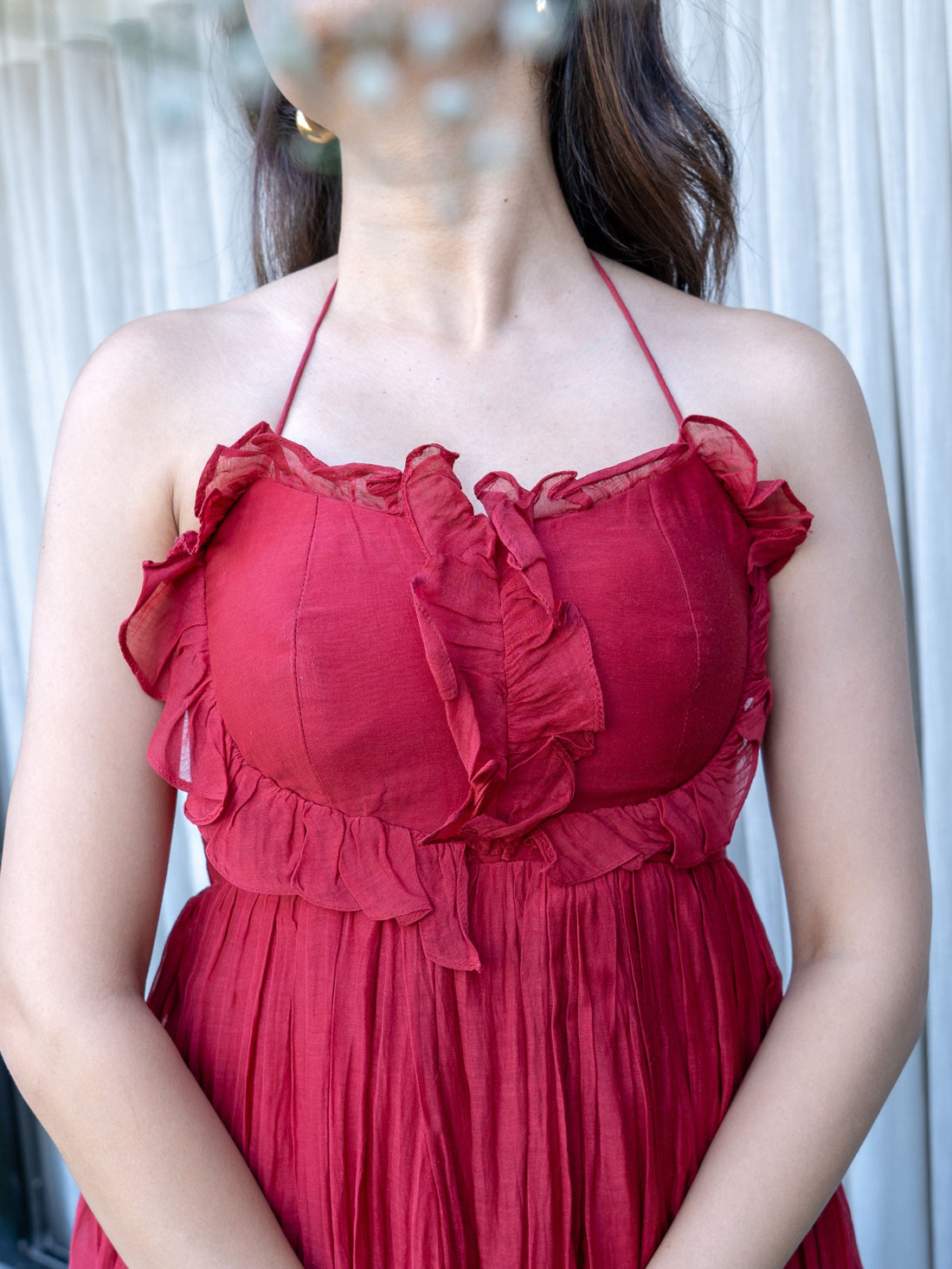 Red Popcorn Dress