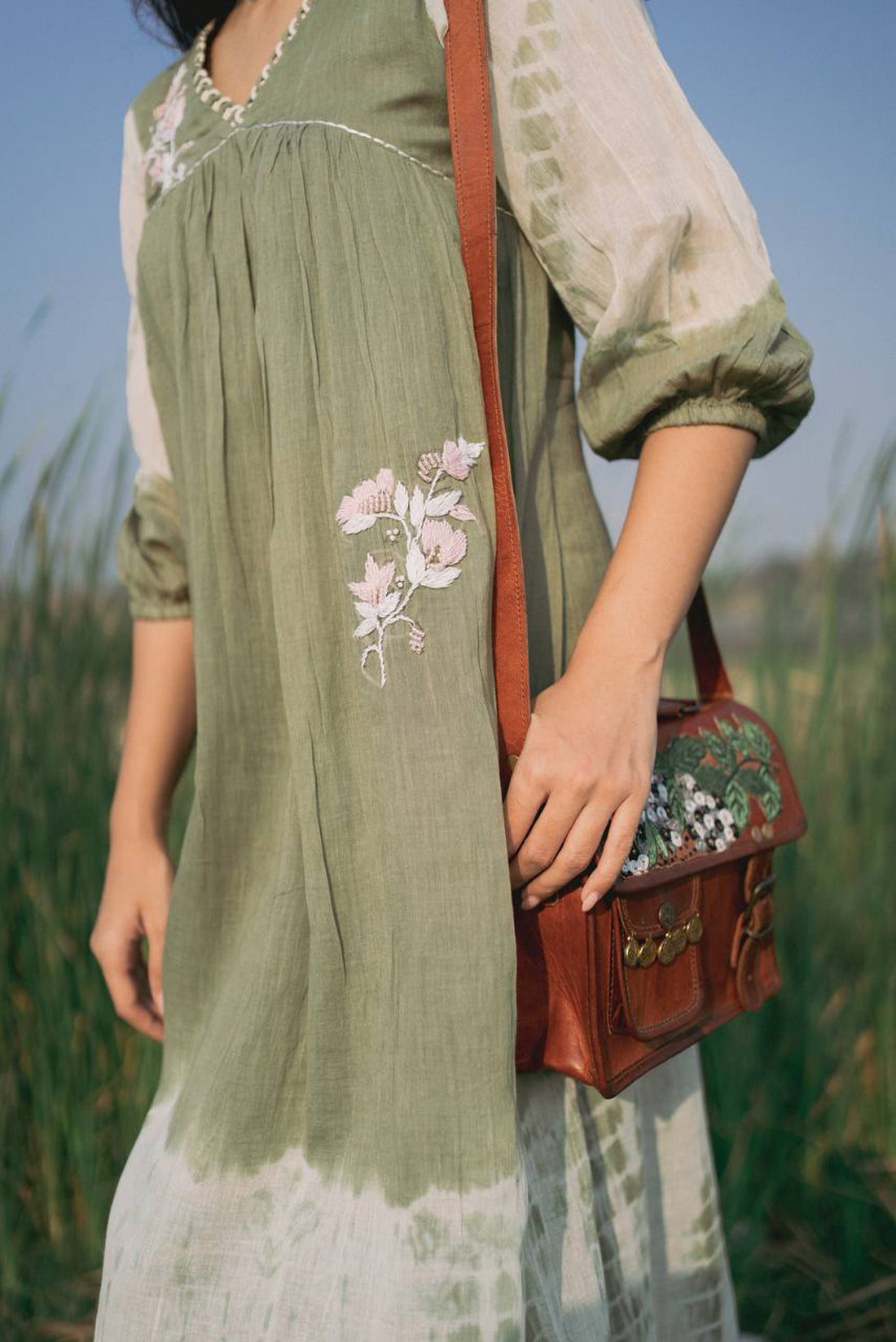 Mint Shibori Dress