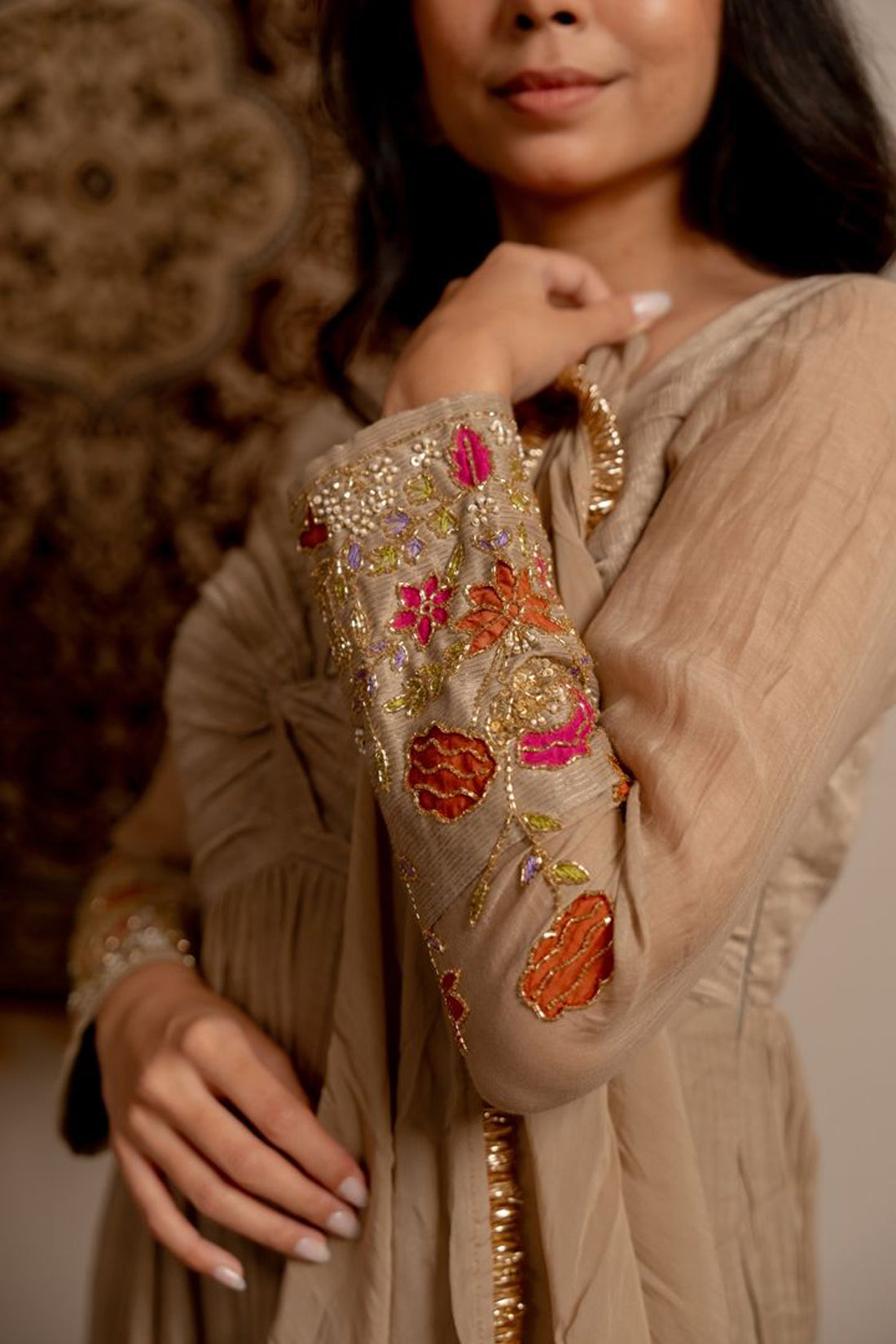 Chalk Beige Kurta Set