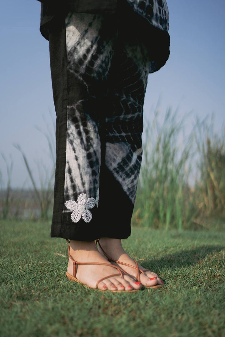 Black Shibori Co-ord Set