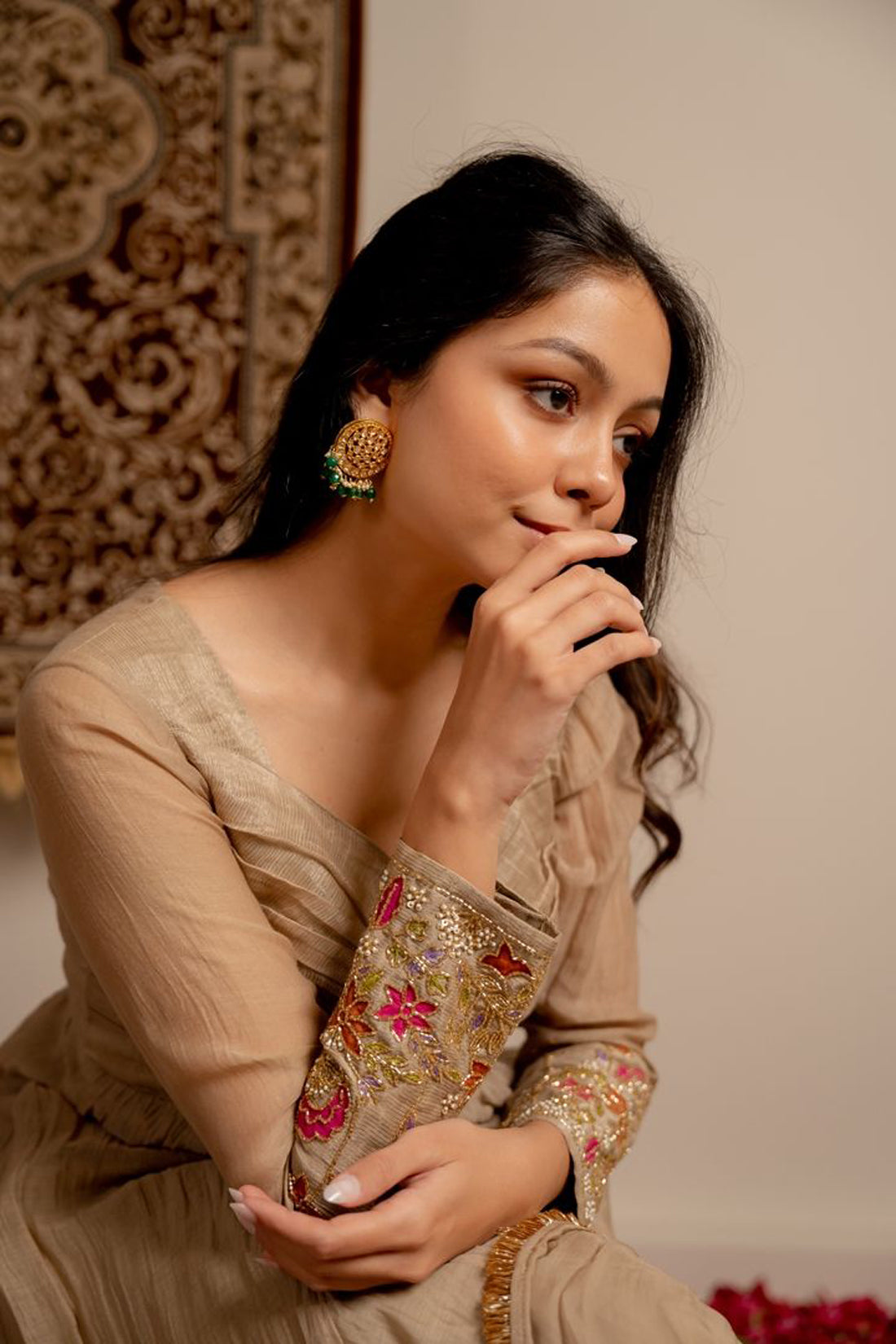 Chalk Beige Kurta Set