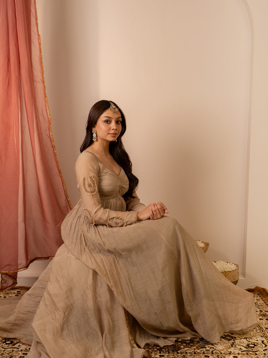 Chalak Beige Gown