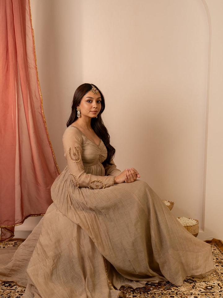 Chalak Beige Gown