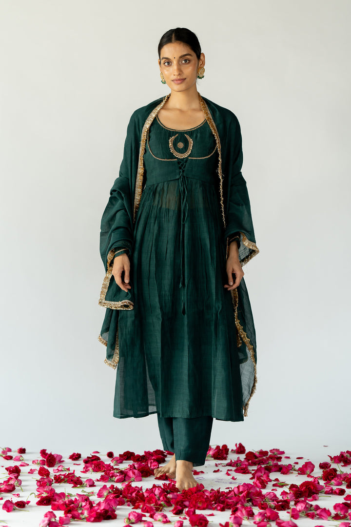 Phthalo Green Kurta Set