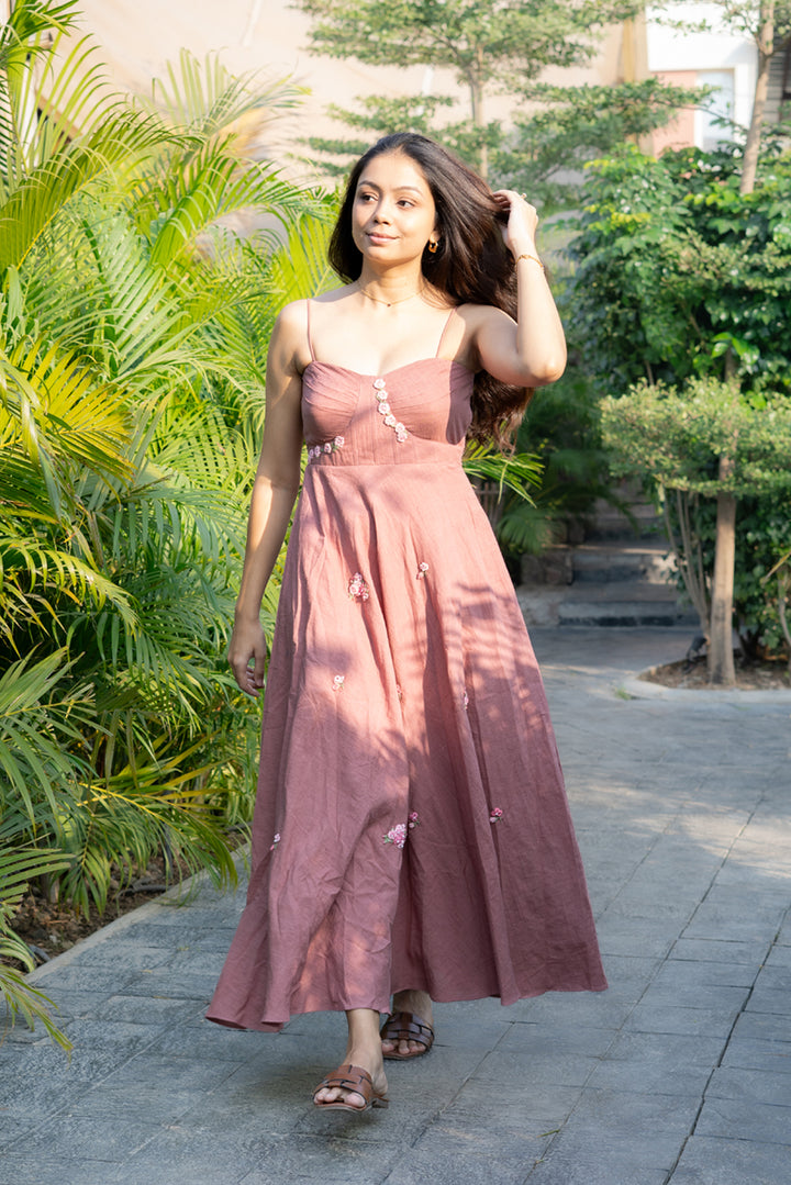 Peach Bloom Co-ord Dress