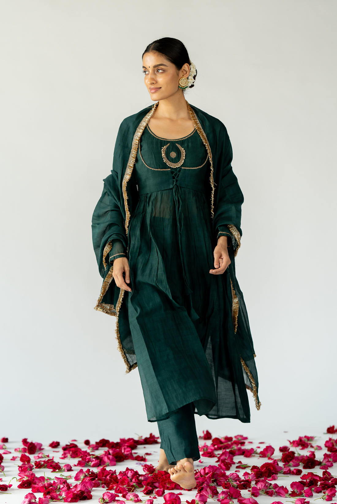 Phthalo Green Kurta Set