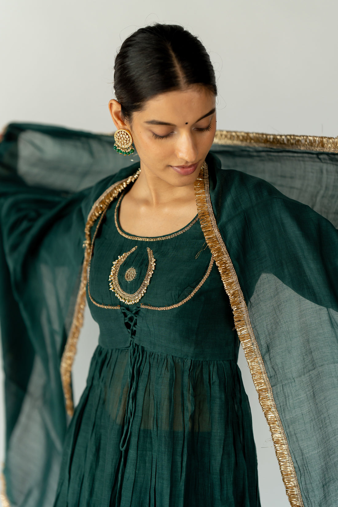 Phthalo Green Kurta Set