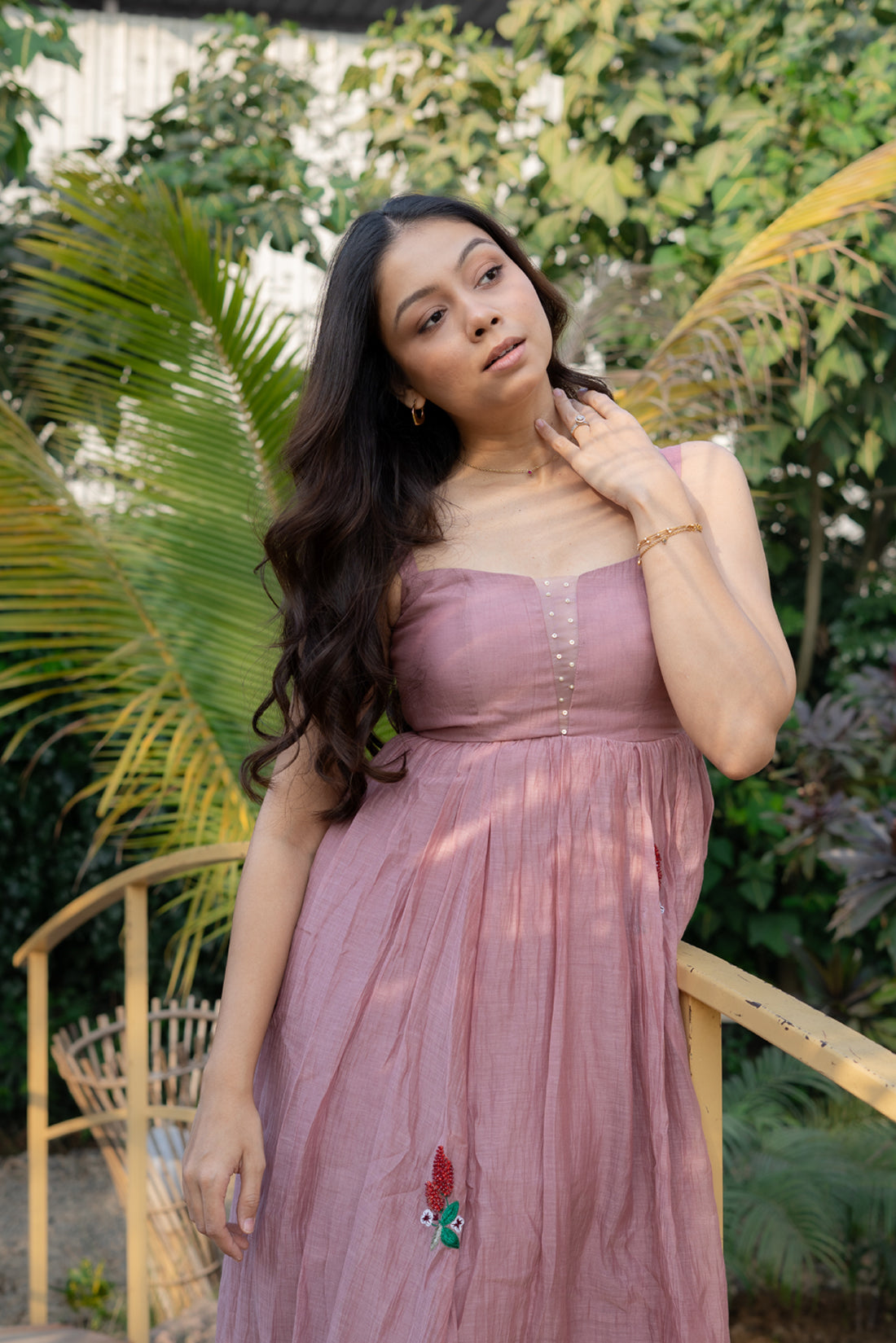 Pearl Prism Chanderi Dress