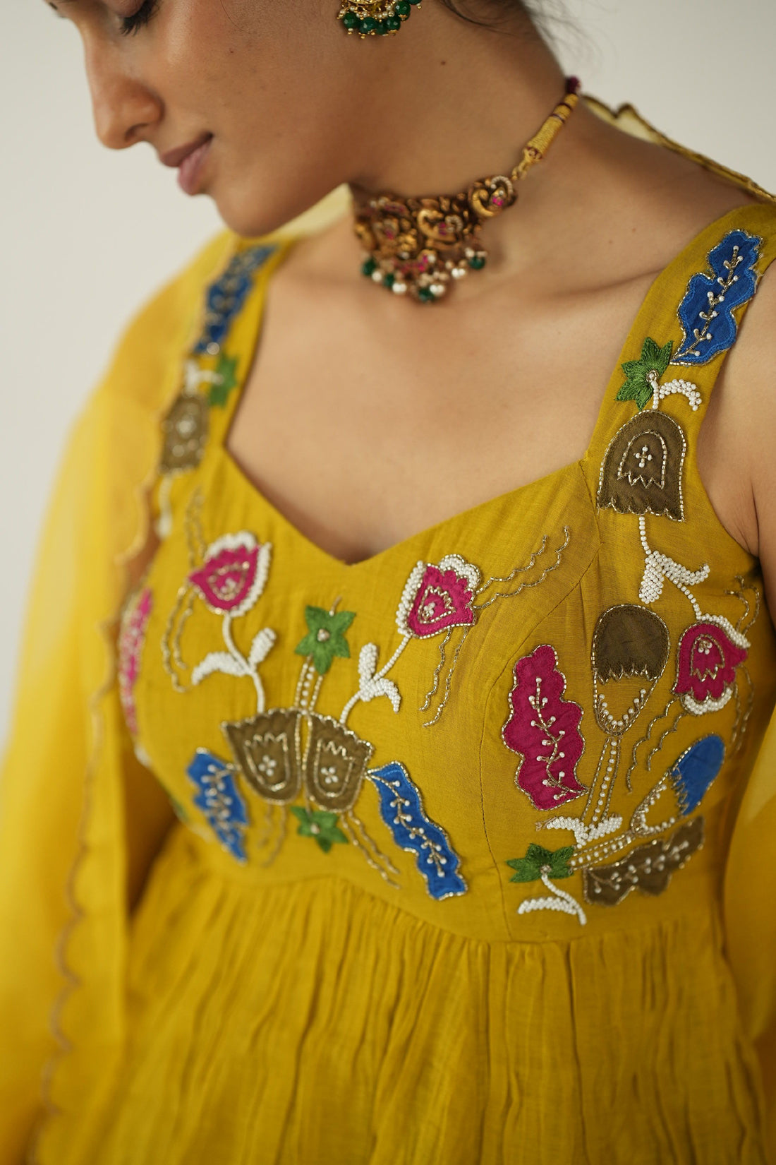 Yellow Kurta And Plazzo Set