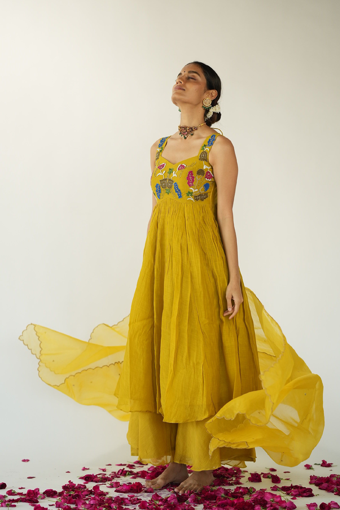 Yellow Kurta And Plazzo Set